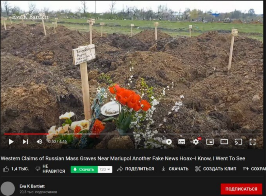 Фейк: российская армия хоронит тысячи людей в братских могилах под Мариуполем Общие